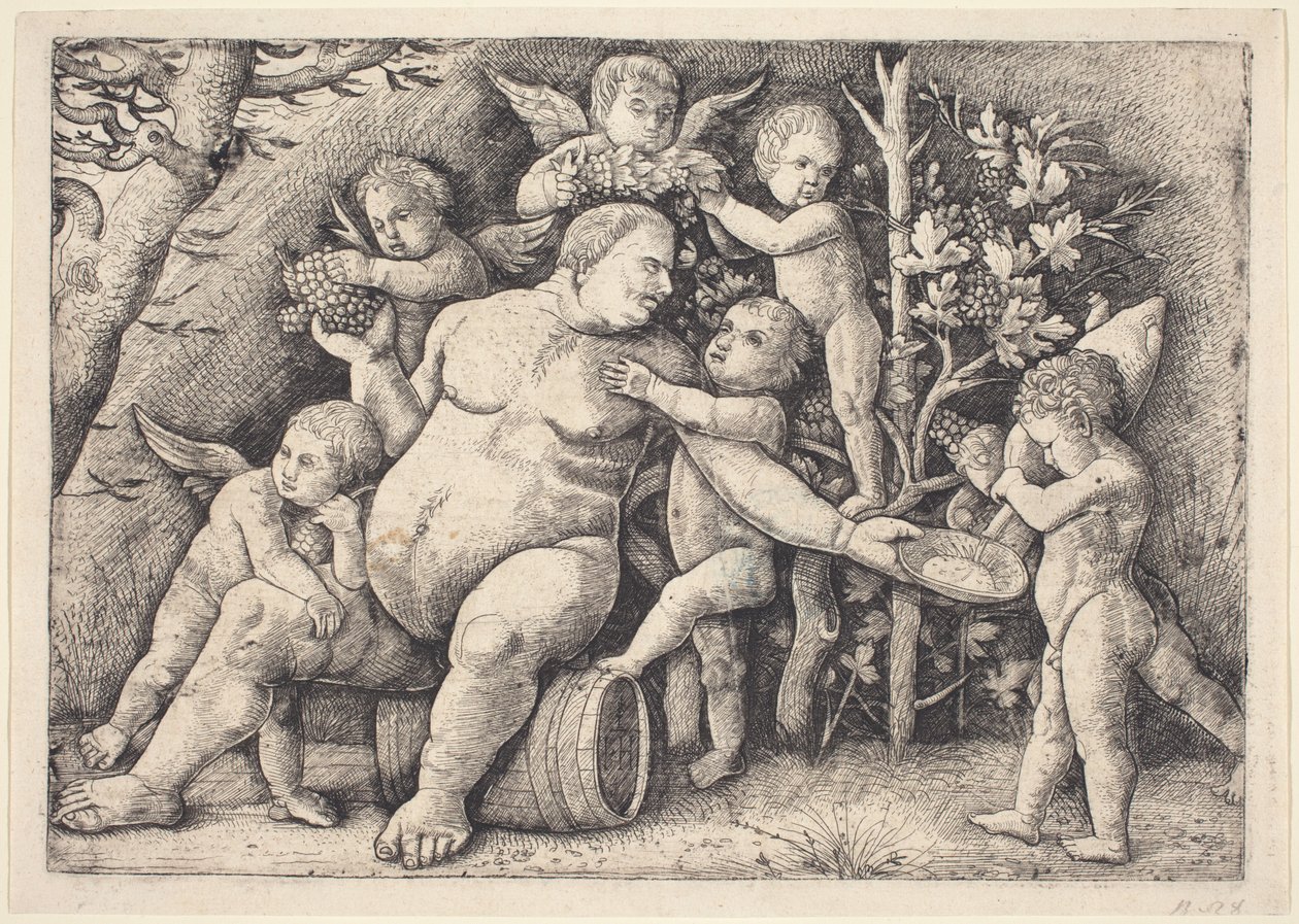 Silenus von Hieronymus Hopfer after Andrea Mantegna