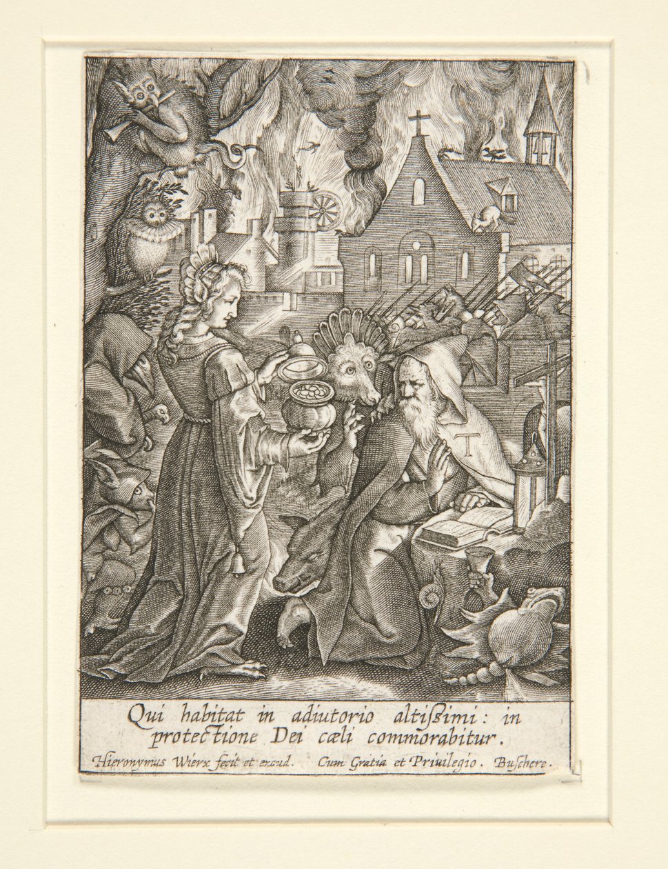 Versuchung des heiligen Antonius von Hieronymus Wierix