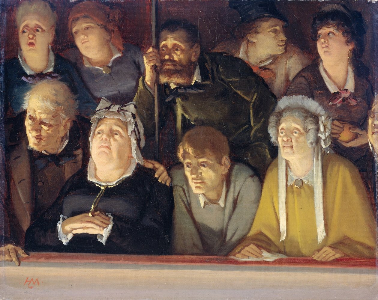 Theaterpublikum von Hippolyte Michaud
