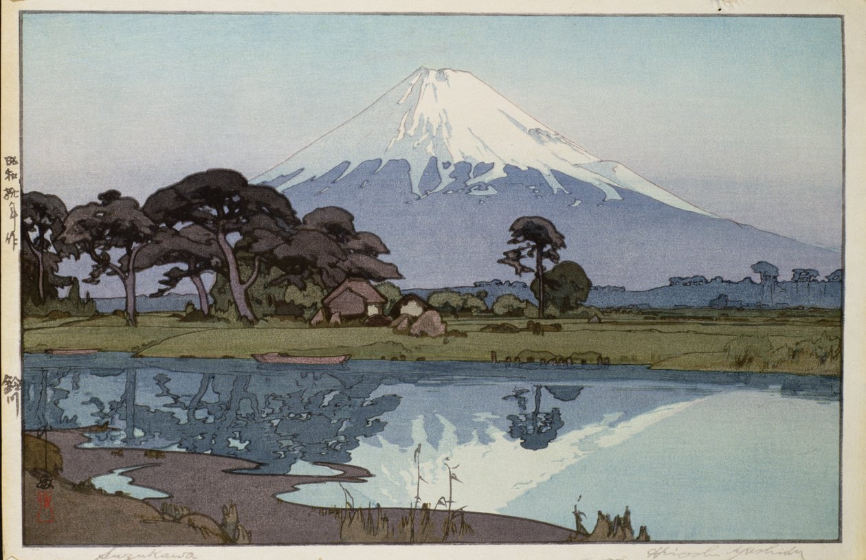 Der See bei Suzakawa von Hiroshi Yoshida