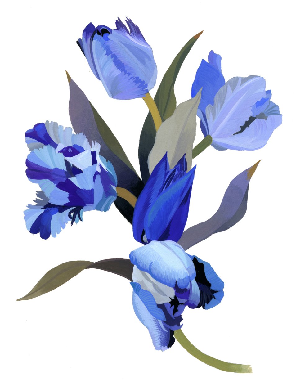 Blaue Tulpe von Hiroyuki Izutsu