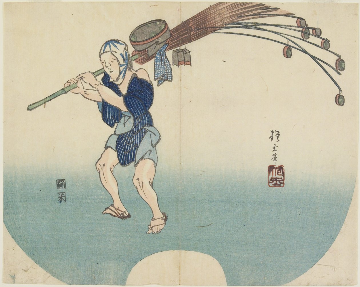 (Wasserverkäufer), ca. 1830 von Hogyoku