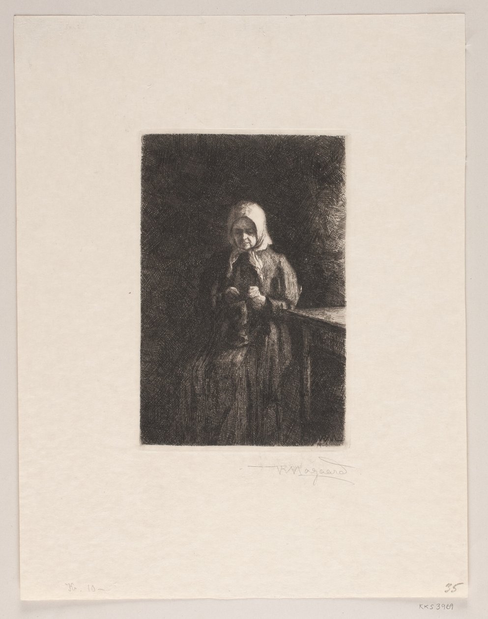 Alte Frau von Holger Valdemar Rasmussen Magaard