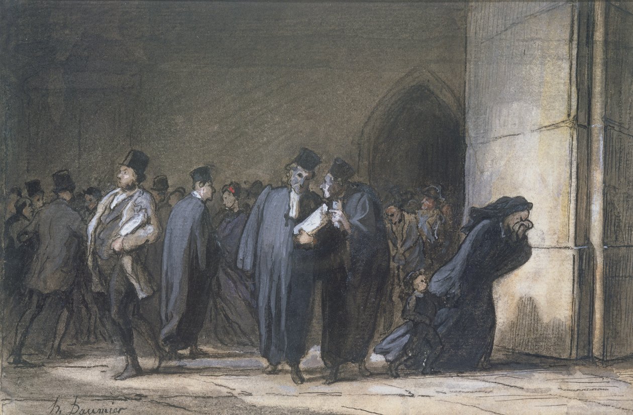 Im Justizpalast, ca. 1862-65 von Honoré Daumier