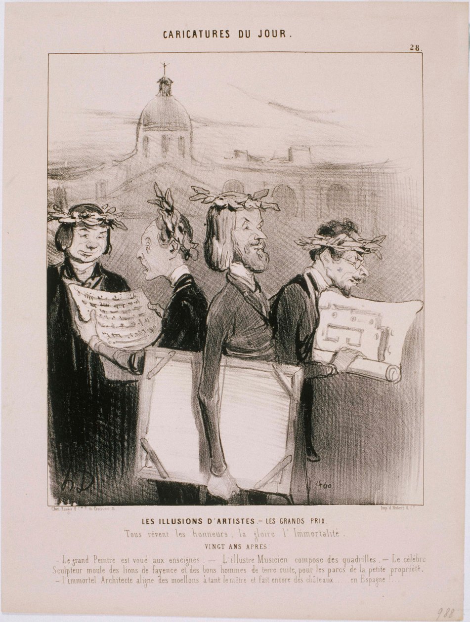Karikaturen des Tages - Die Illusionen der Künstler von Honoré Daumier