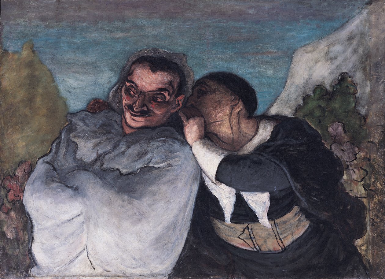 Crispin und Scapin, oder Scapin und Sylvester, ca. 1863-65 von Honoré Daumier