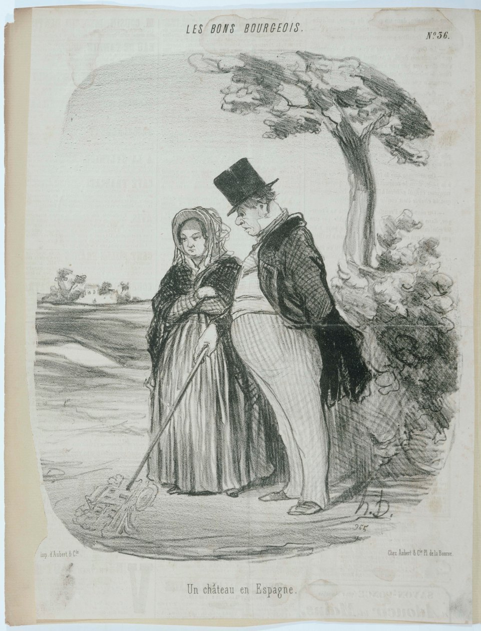 Ein Schloss in Spanien von Honoré Daumier