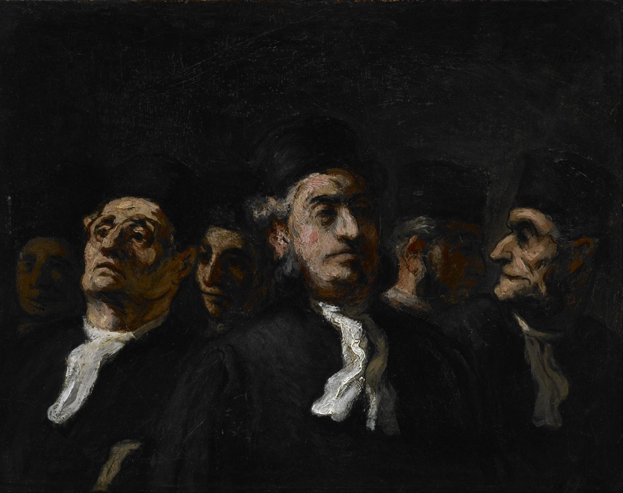 Ein Treffen von Anwälten von Honoré Daumier