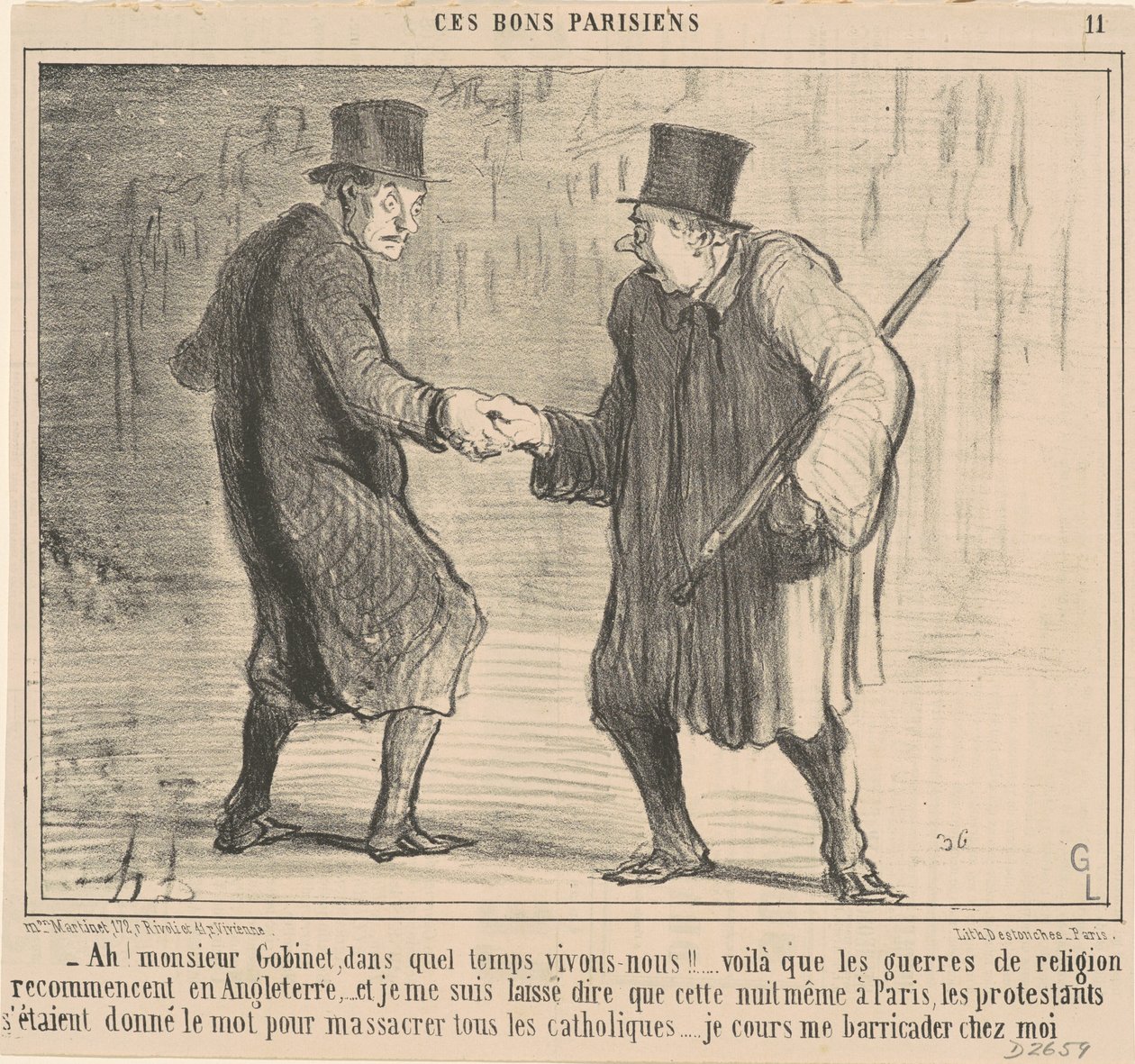 Ah! Herr Gobinet, in welcher Zeit ... von Honoré Daumier