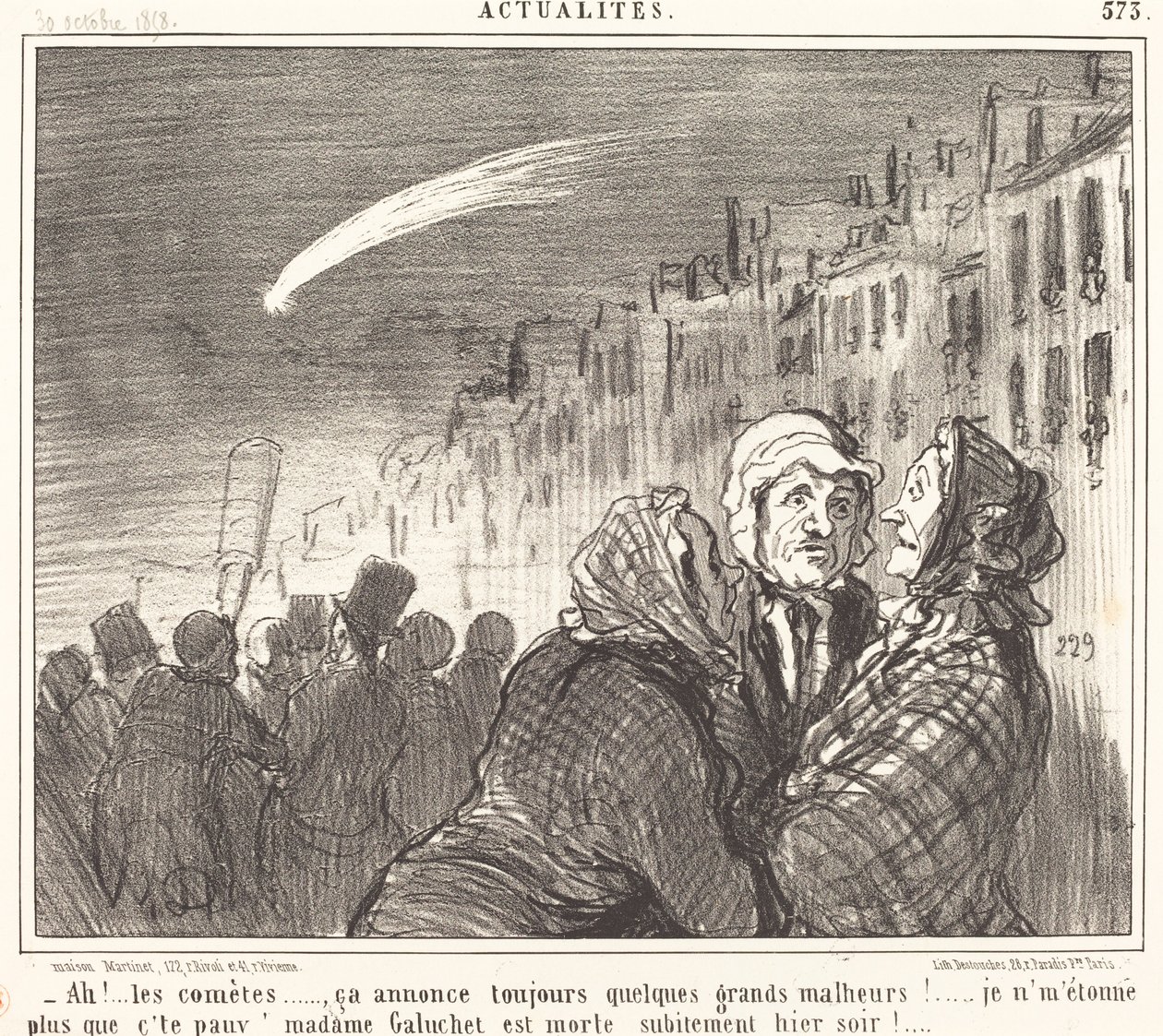 Ah!... die Kometen... von Honoré Daumier