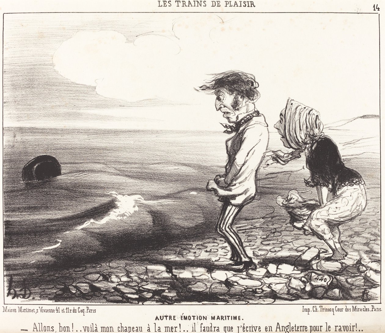 Eine andere maritime Emotion von Honoré Daumier