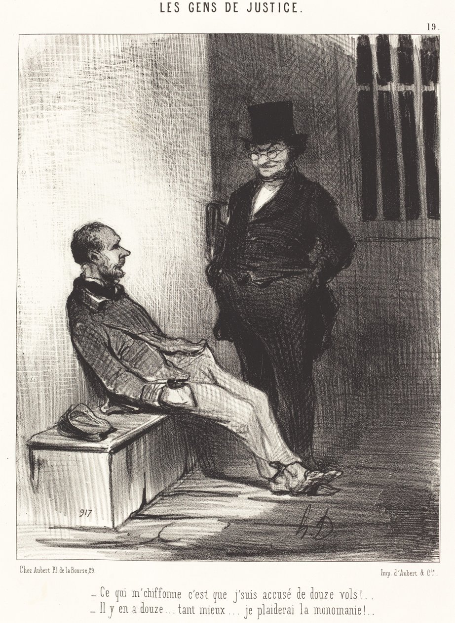 Was mich stört, sind... zwölf Diebstähle!... von Honoré Daumier