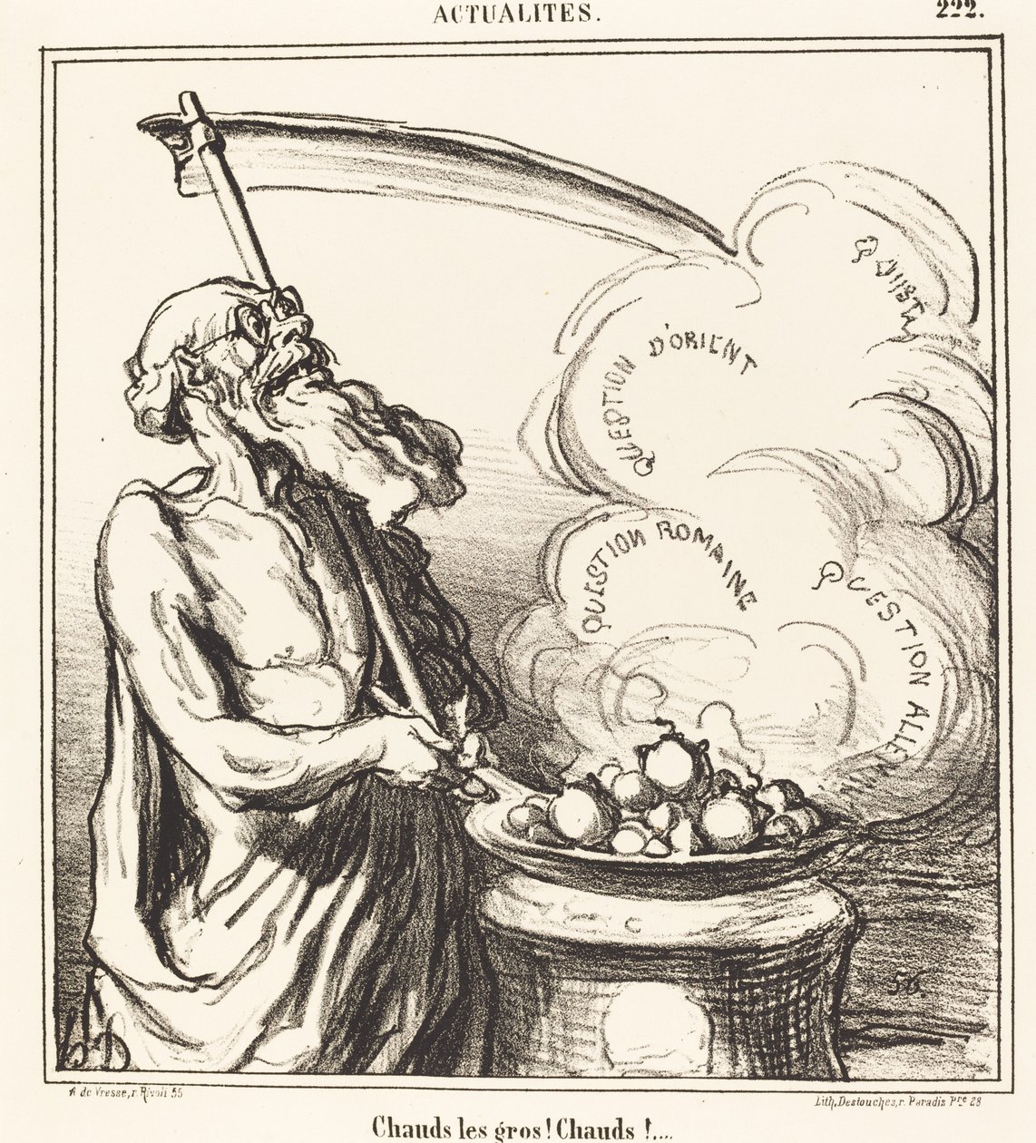 Heiße, große! Heiße!... von Honoré Daumier
