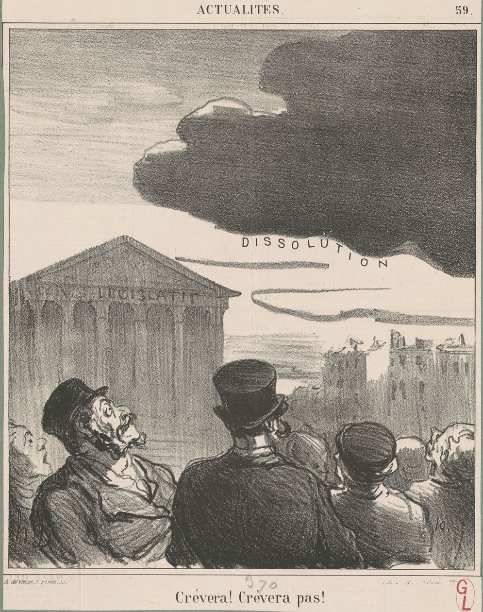 Crèvera! Crèvera pas! von Honoré Daumier