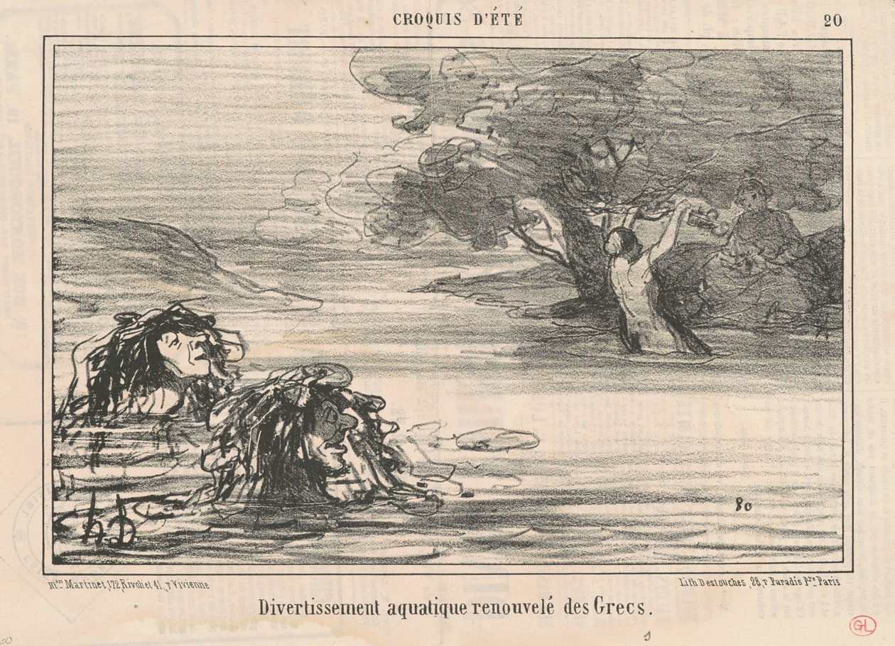 Divertissement ... erneuert von den Griechen von Honoré Daumier