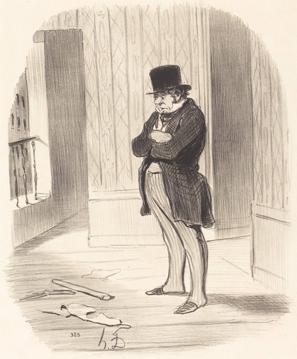 Umgezogen!... von Honoré Daumier