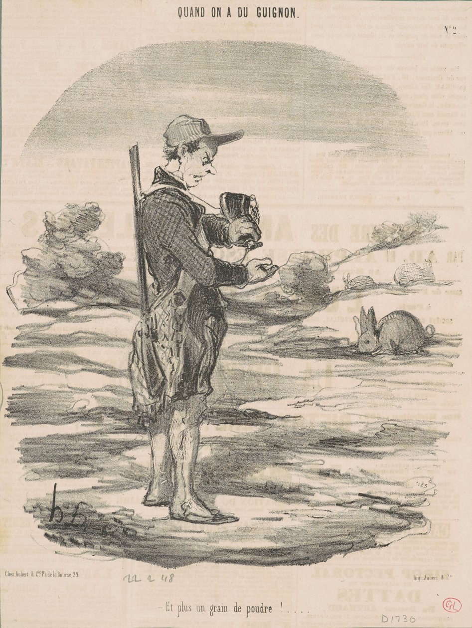 Und kein Körnchen Pulver mehr! ... von Honoré Daumier