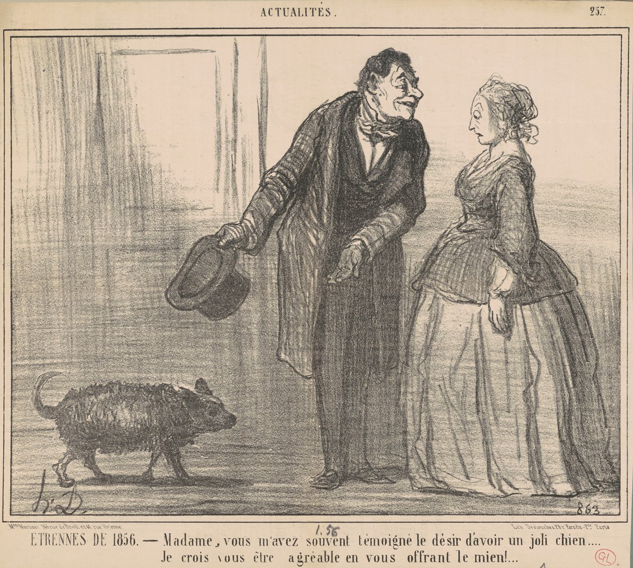 Etrennes de 1856 ... von Honoré Daumier
