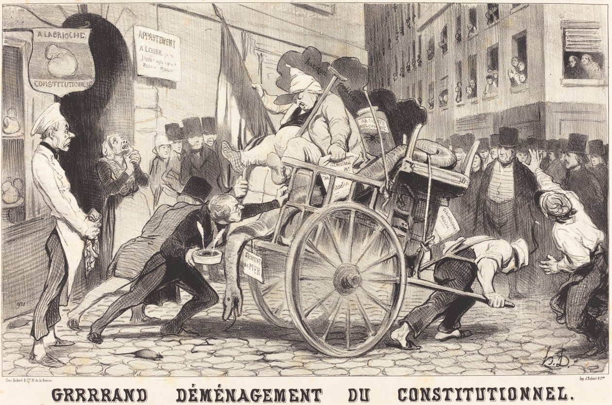 Großer Umzug des Constitutionnel von Honoré Daumier