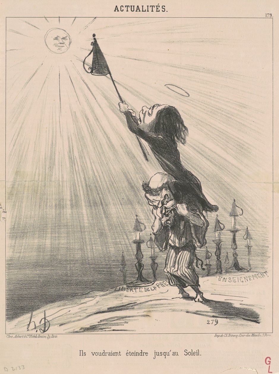 Sie möchten sogar die Sonne auslöschen von Honoré Daumier