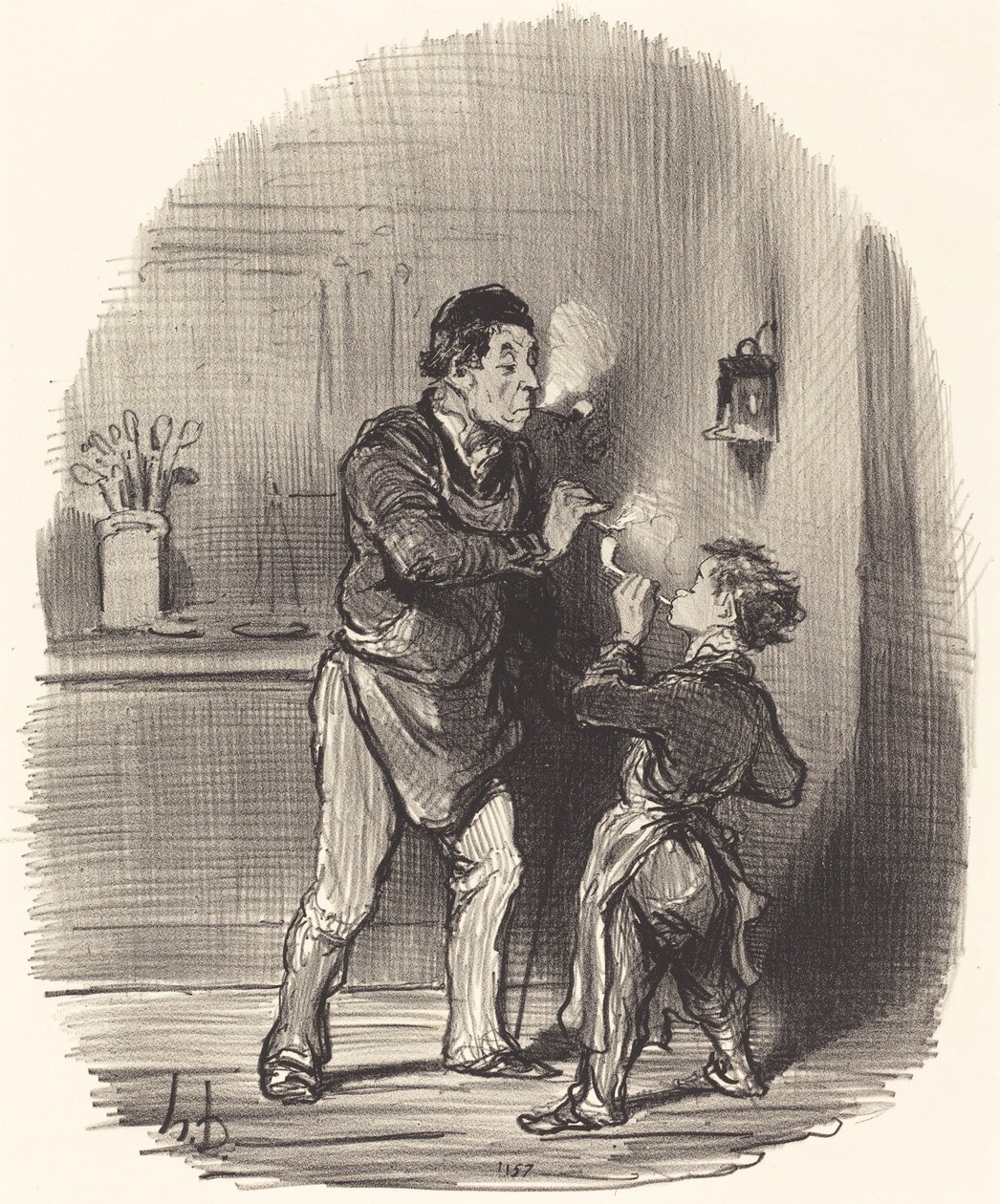Der philosophische Lumpensammler von Honoré Daumier