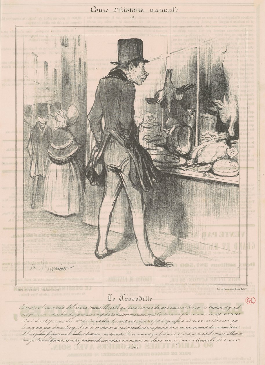 Das Krokodil von Honoré Daumier