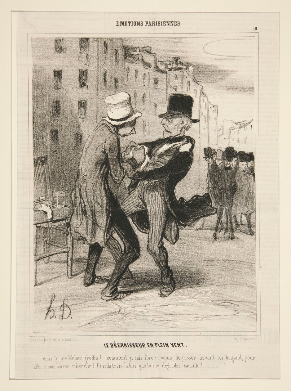 Der Entfetter im Freien von Honoré Daumier