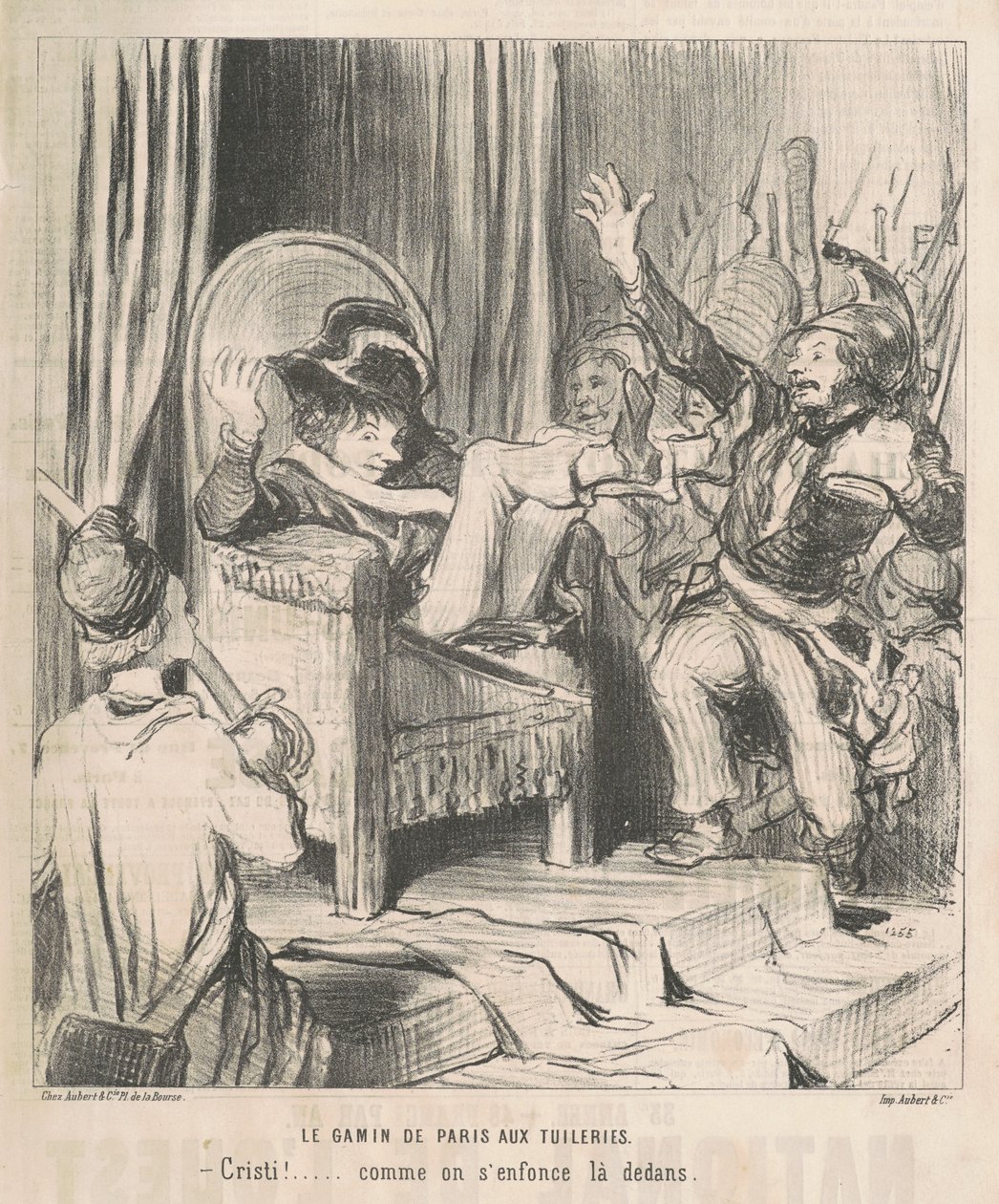 Der Junge von Paris in den Tuilerien von Honoré Daumier