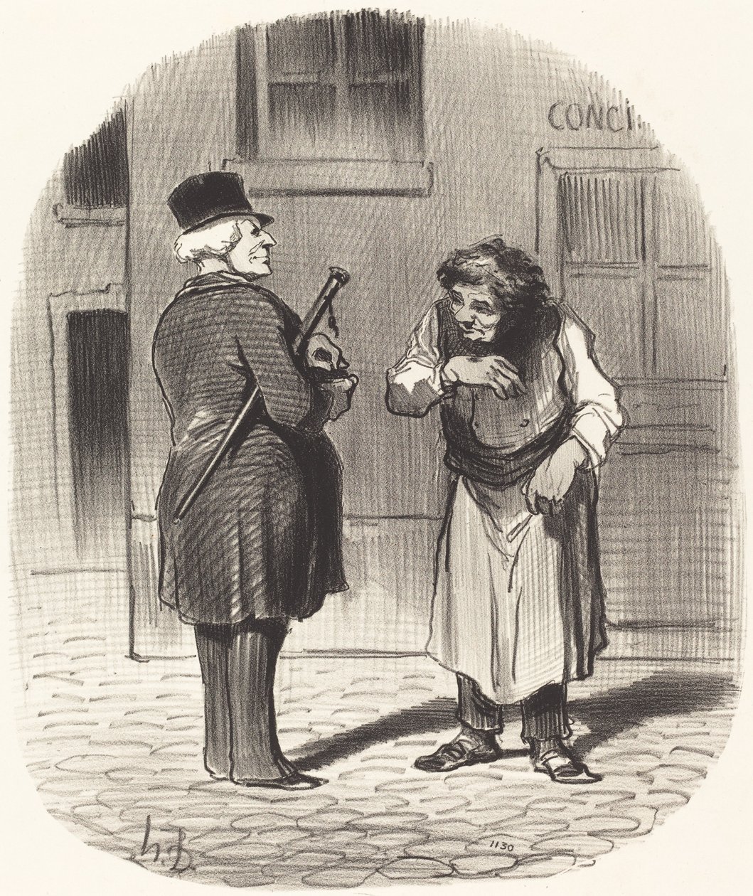 Neujahrstag von Honoré Daumier