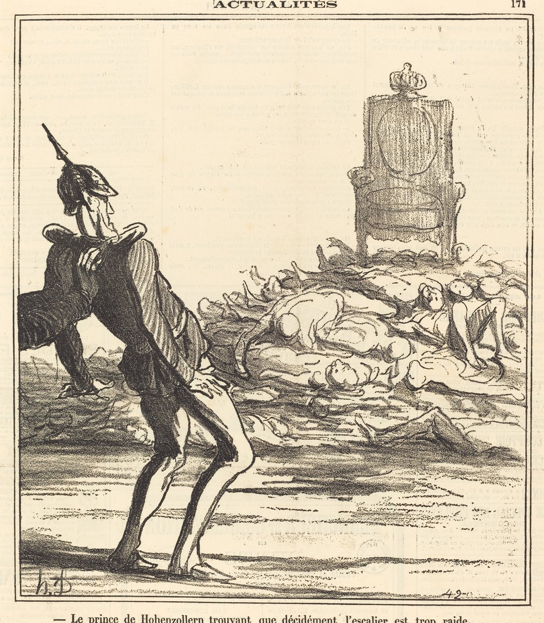 Der Prinz von Hohenzollern... von Honoré Daumier