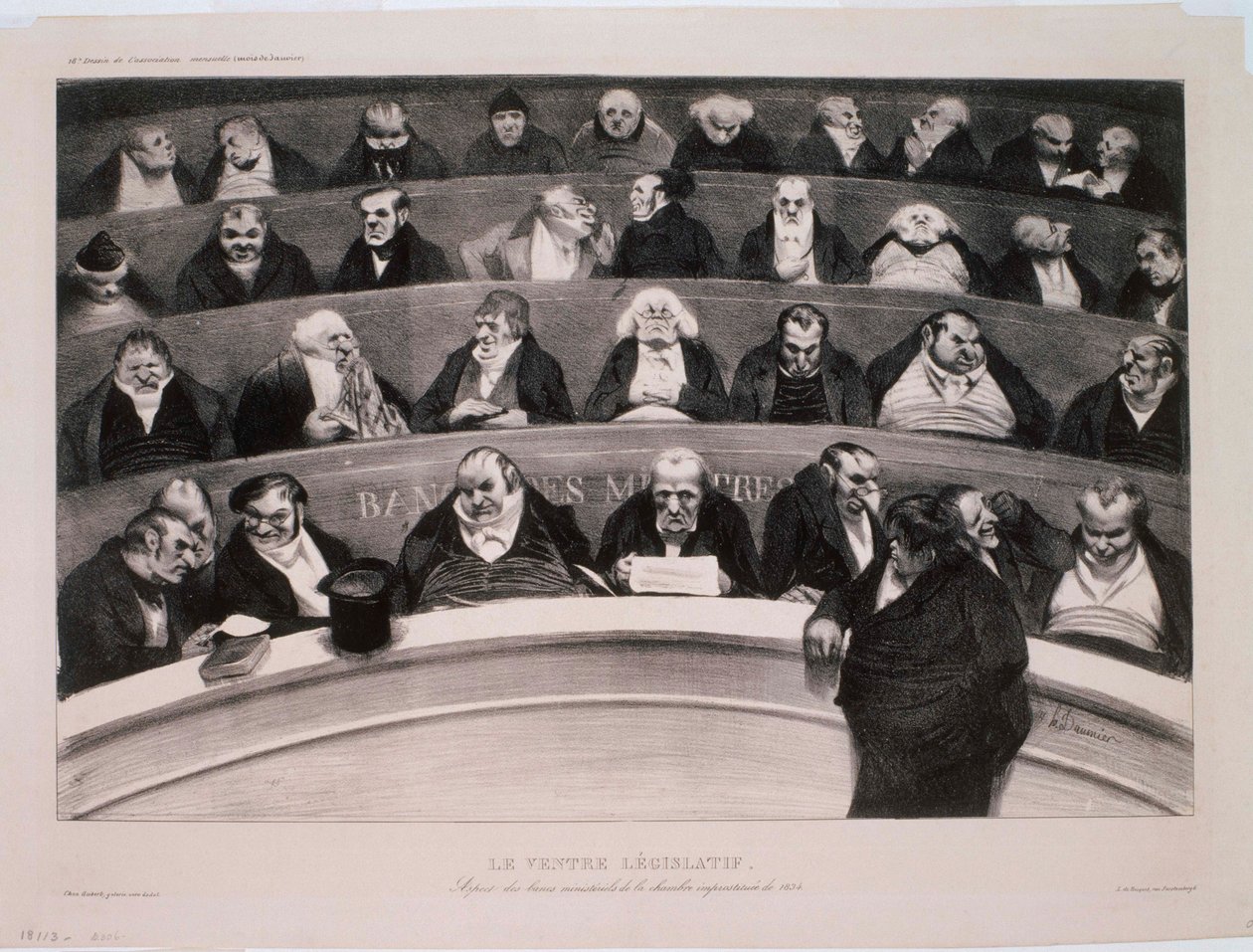 Der Legislative Bauch von Honoré Daumier