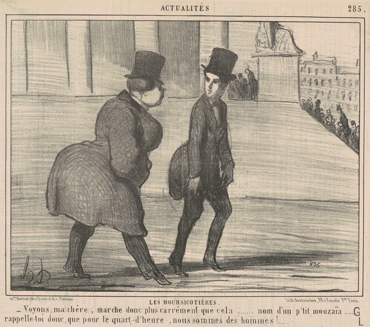 Die Börsenhändlerinnen... Mal sehen, meine Liebe... von Honoré Daumier
