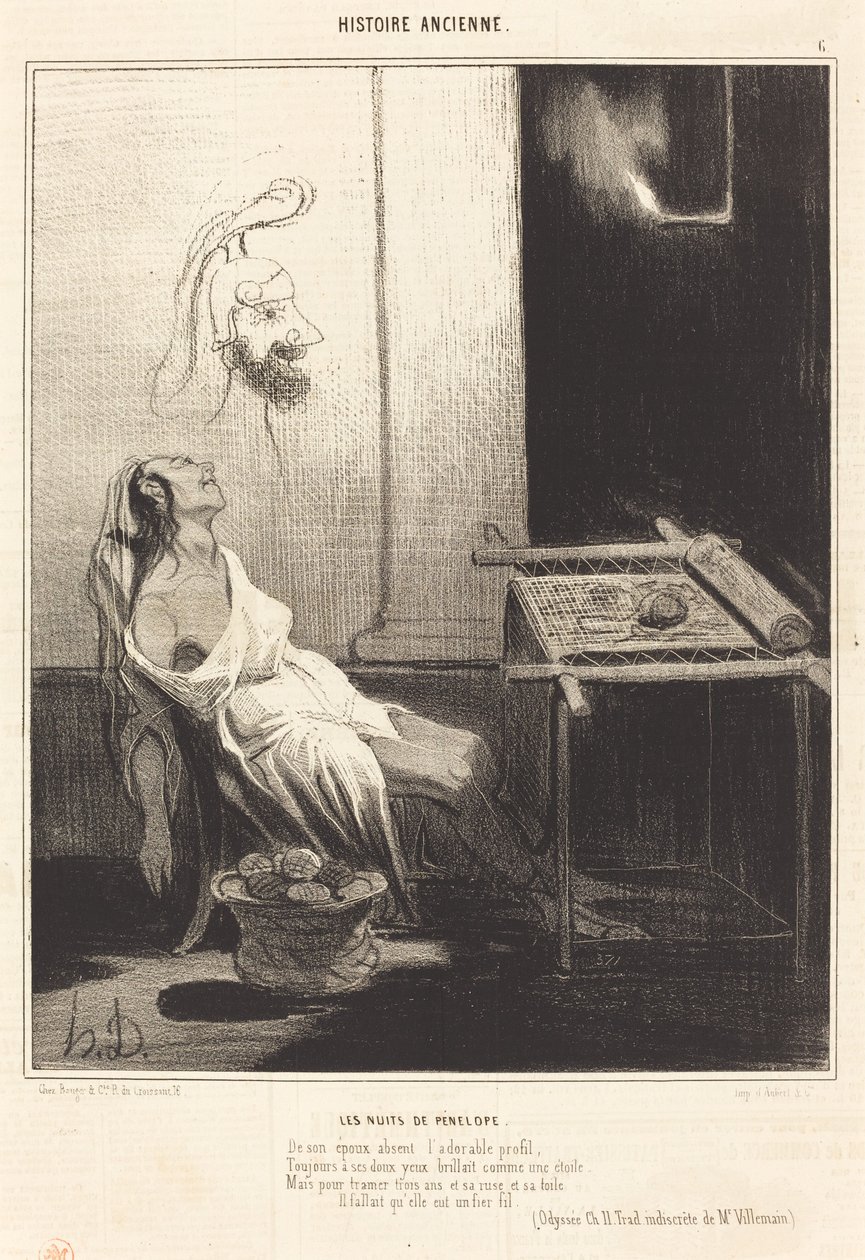 Die Nächte der Penelope von Honoré Daumier