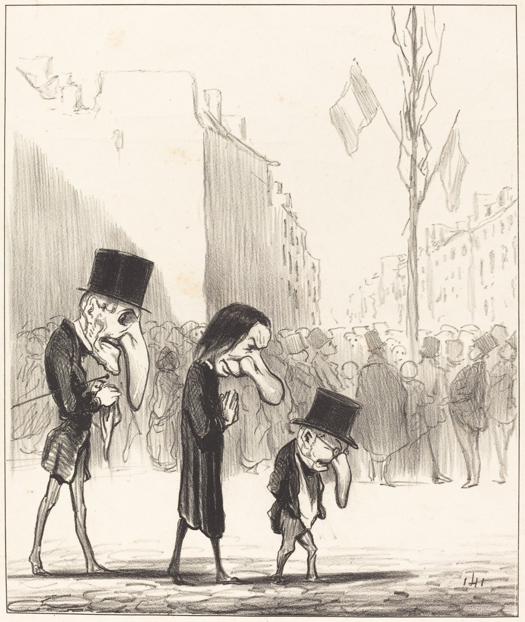 Die drei kleinen Heiligen von Honoré Daumier