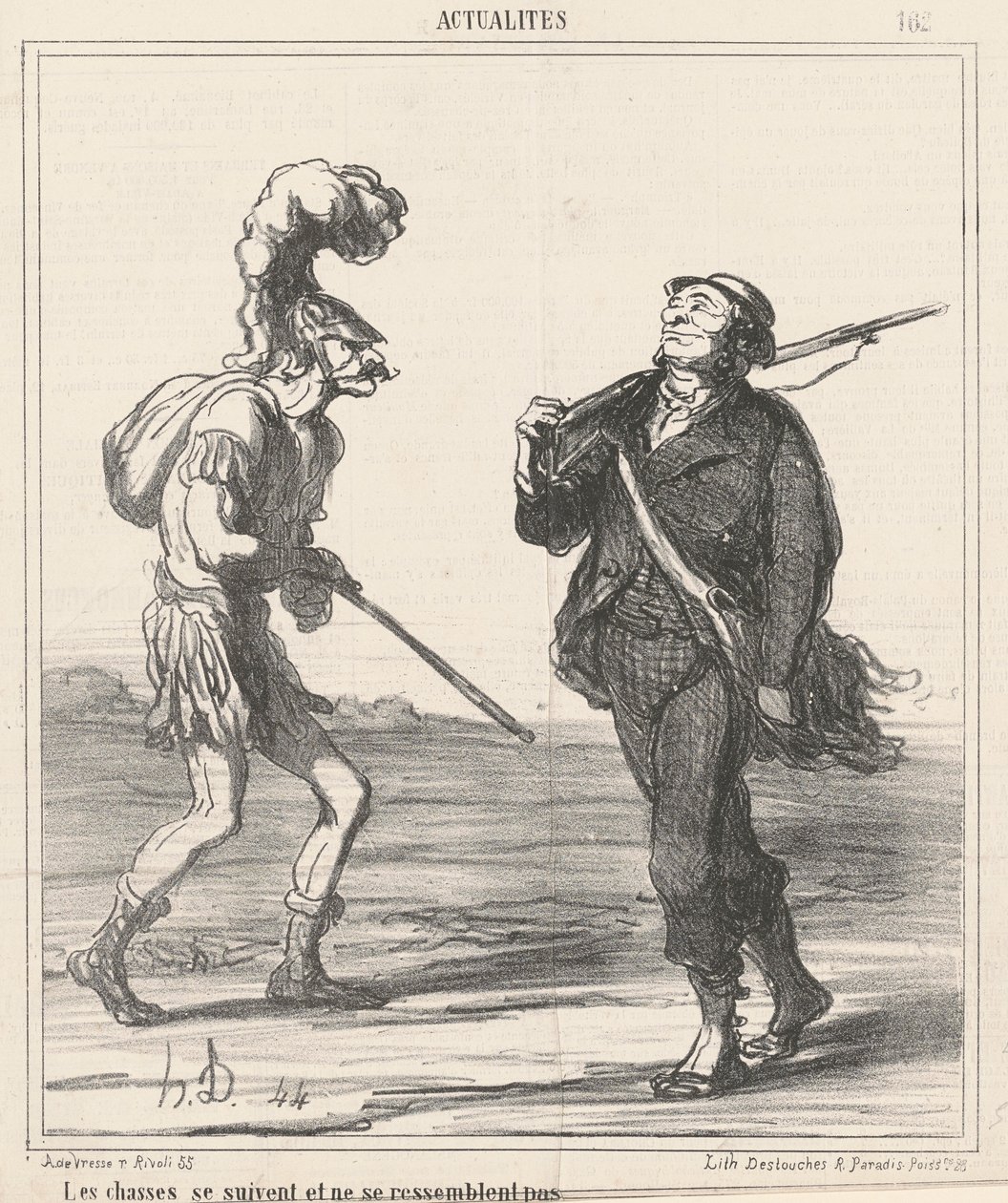 Die Jagden ... ähneln sich nicht von Honoré Daumier