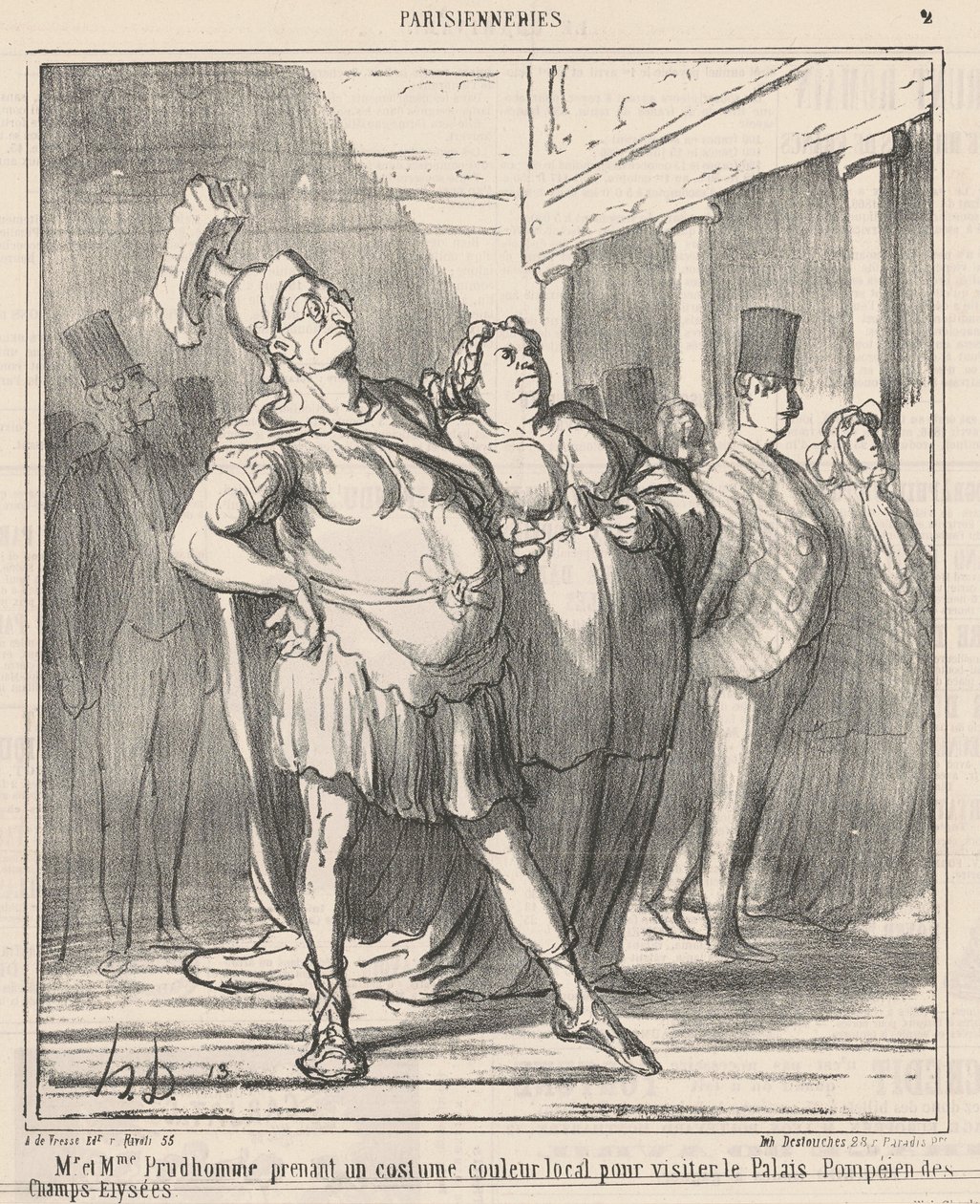 Herr und Frau Prudhomme nehmen ein ... von Honoré Daumier