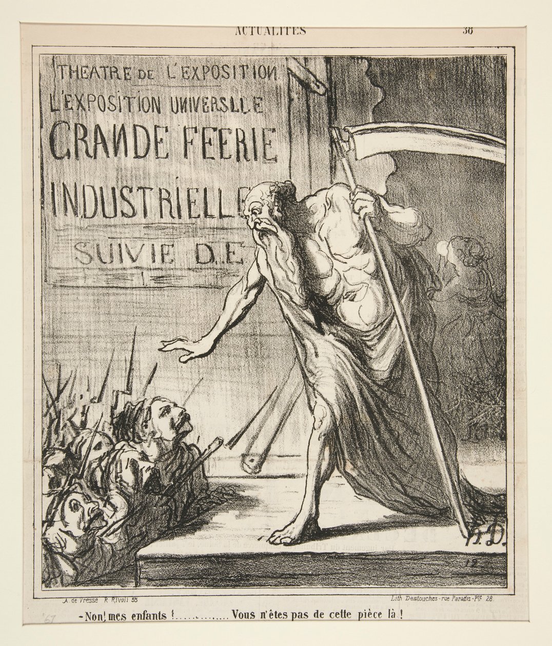 Nein! meine Kinder! von Honoré Daumier