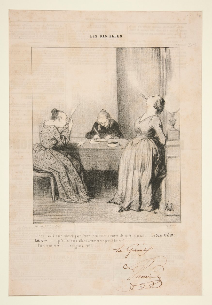 Nous Voila Donc Reunies von Honoré Daumier