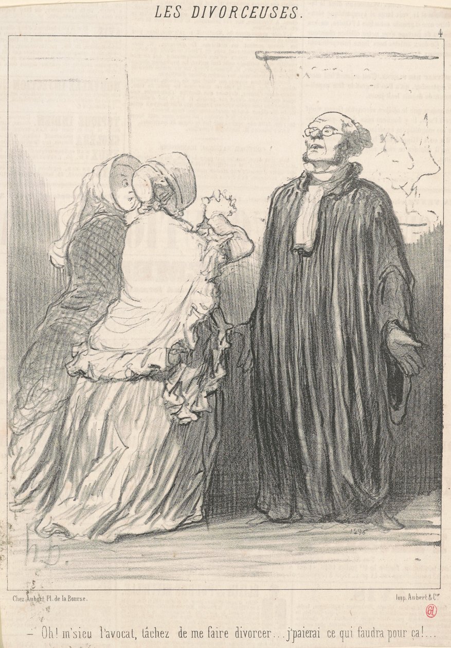 Oh! Herr Anwalt, versuchen Sie ... von Honoré Daumier