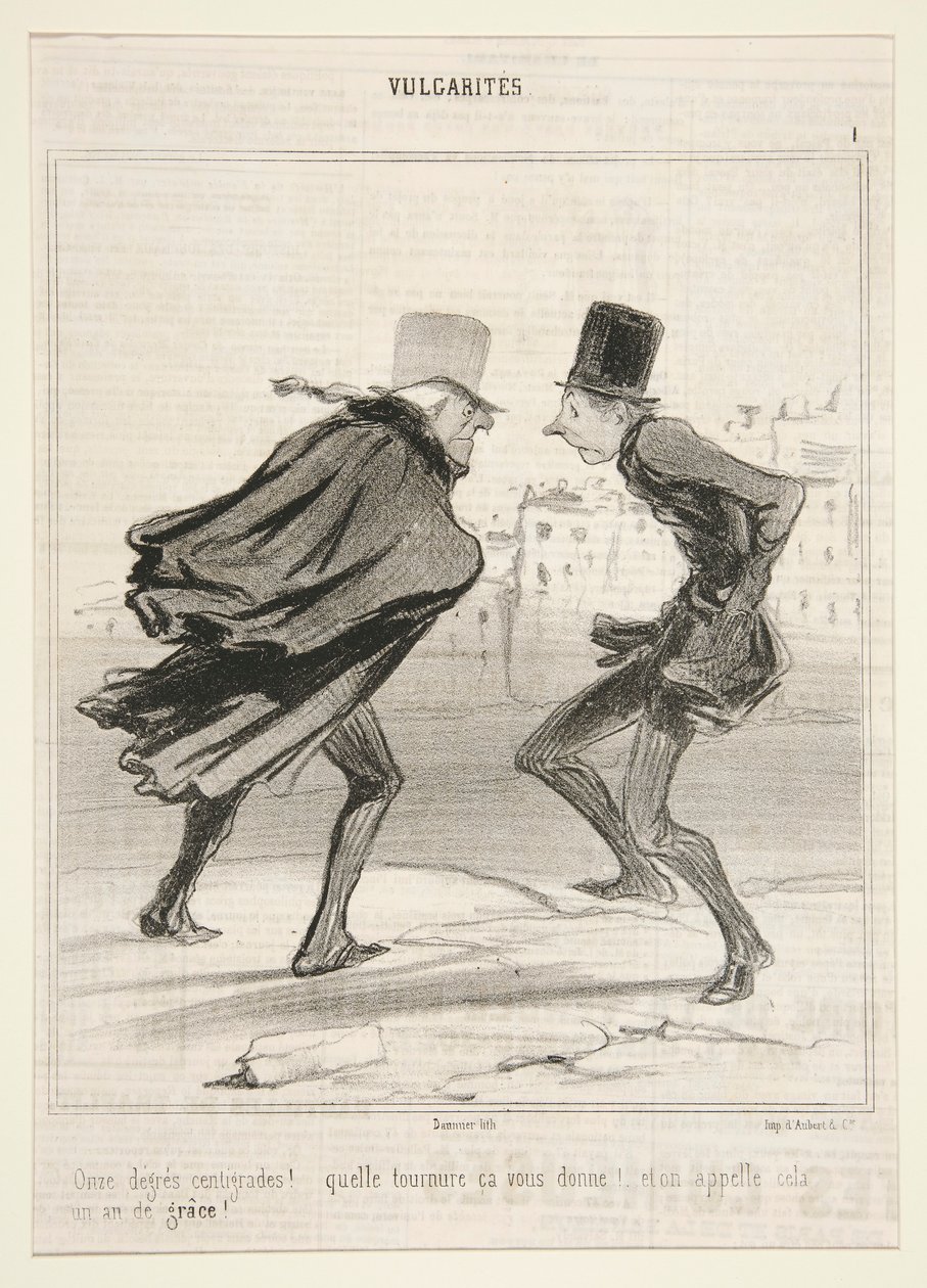 Unsere Grad Celsius! von Honoré Daumier