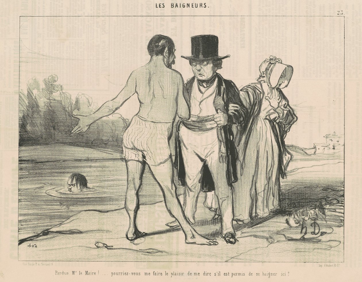 Entschuldigung, Herr Bürgermeister! ... könnten Sie ... von Honoré Daumier