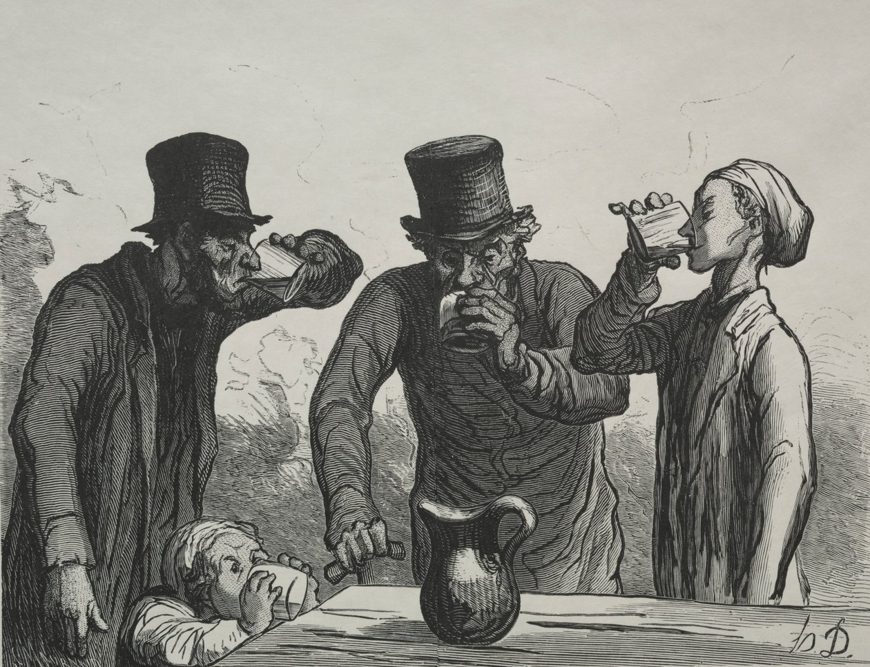 Physiologie des Trinkers: Die vier Lebensalter von Honoré Daumier