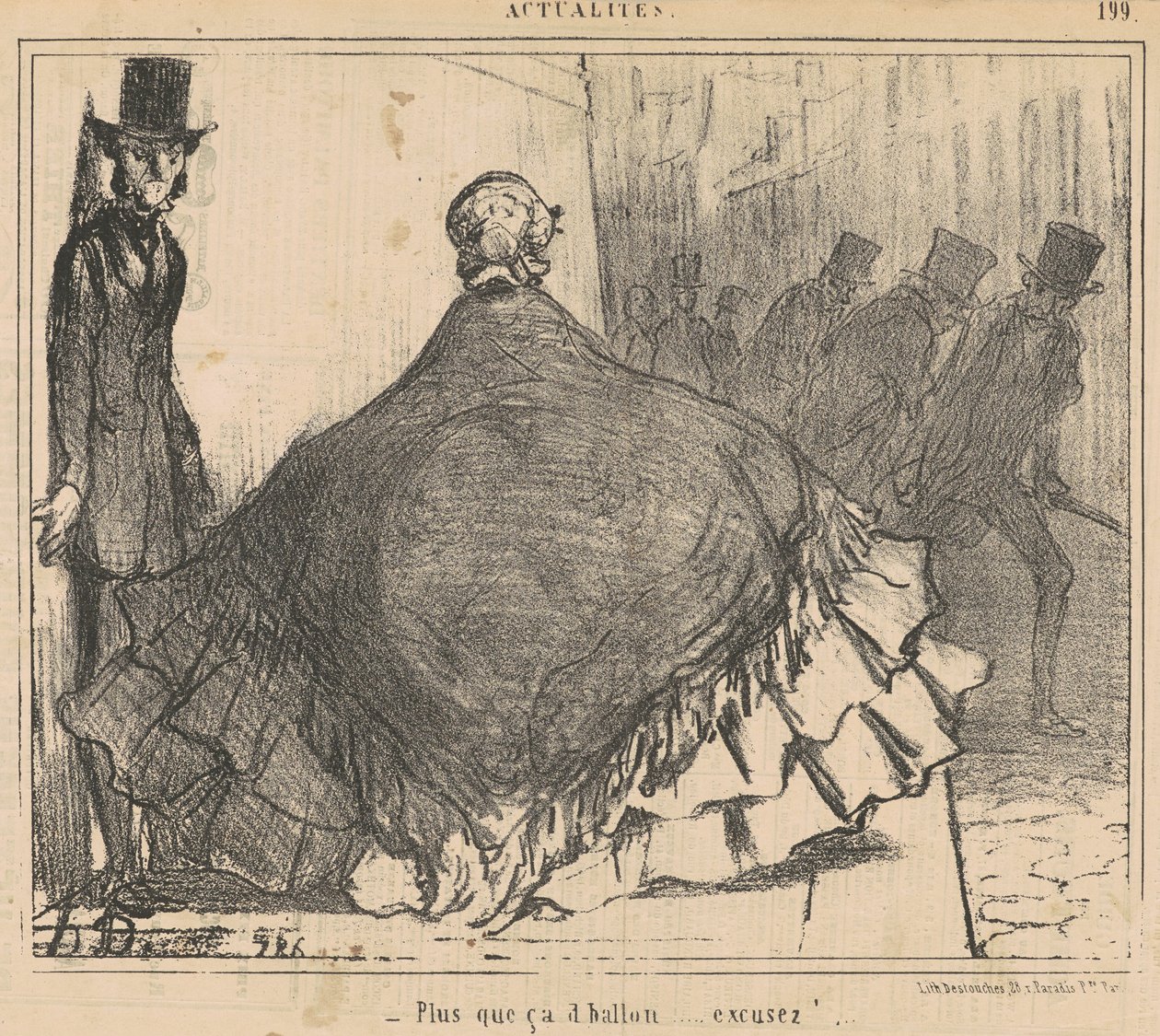 Mehr als das Ballon ... Entschuldigung! ... von Honoré Daumier