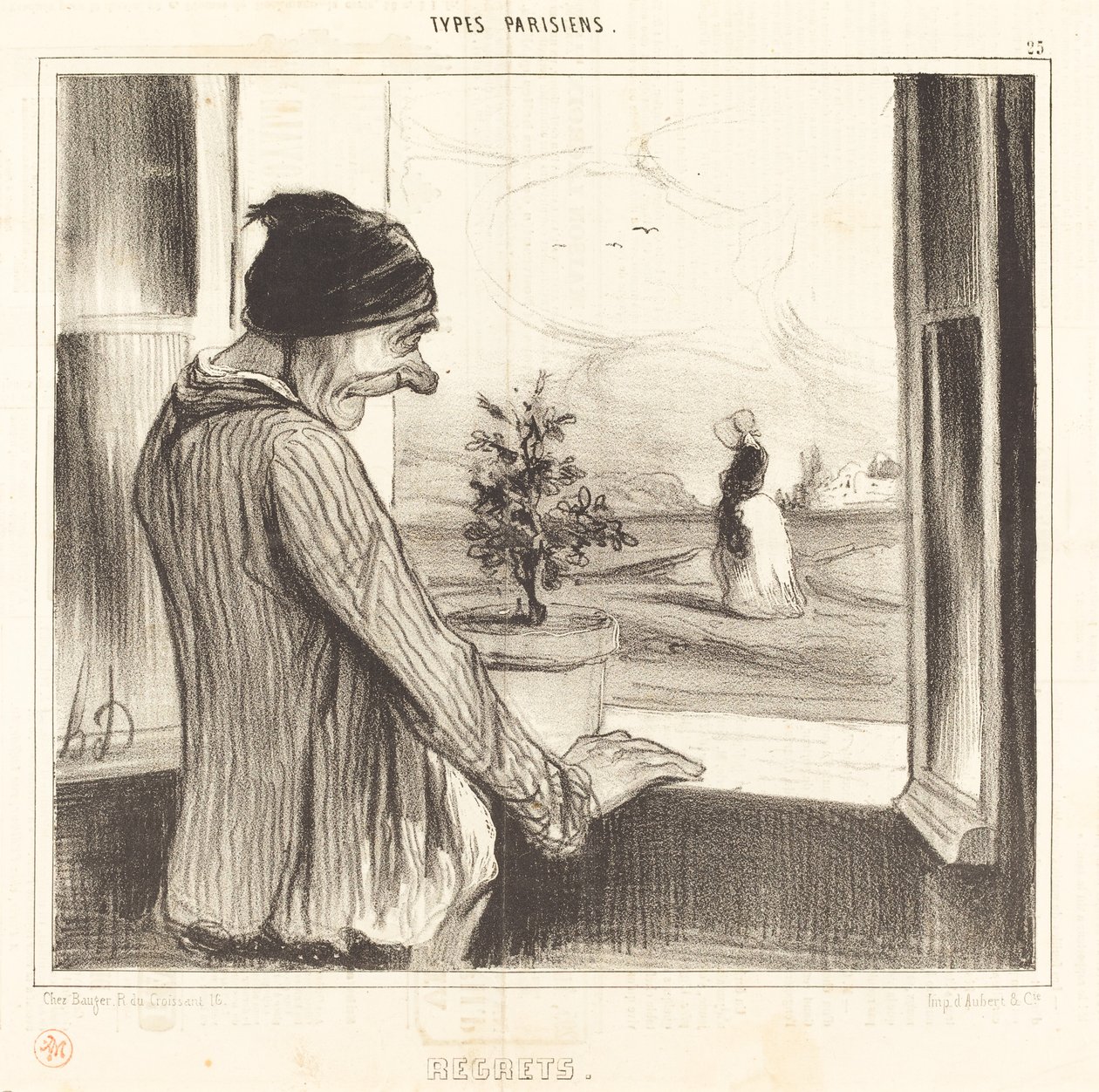 Bedauern von Honoré Daumier