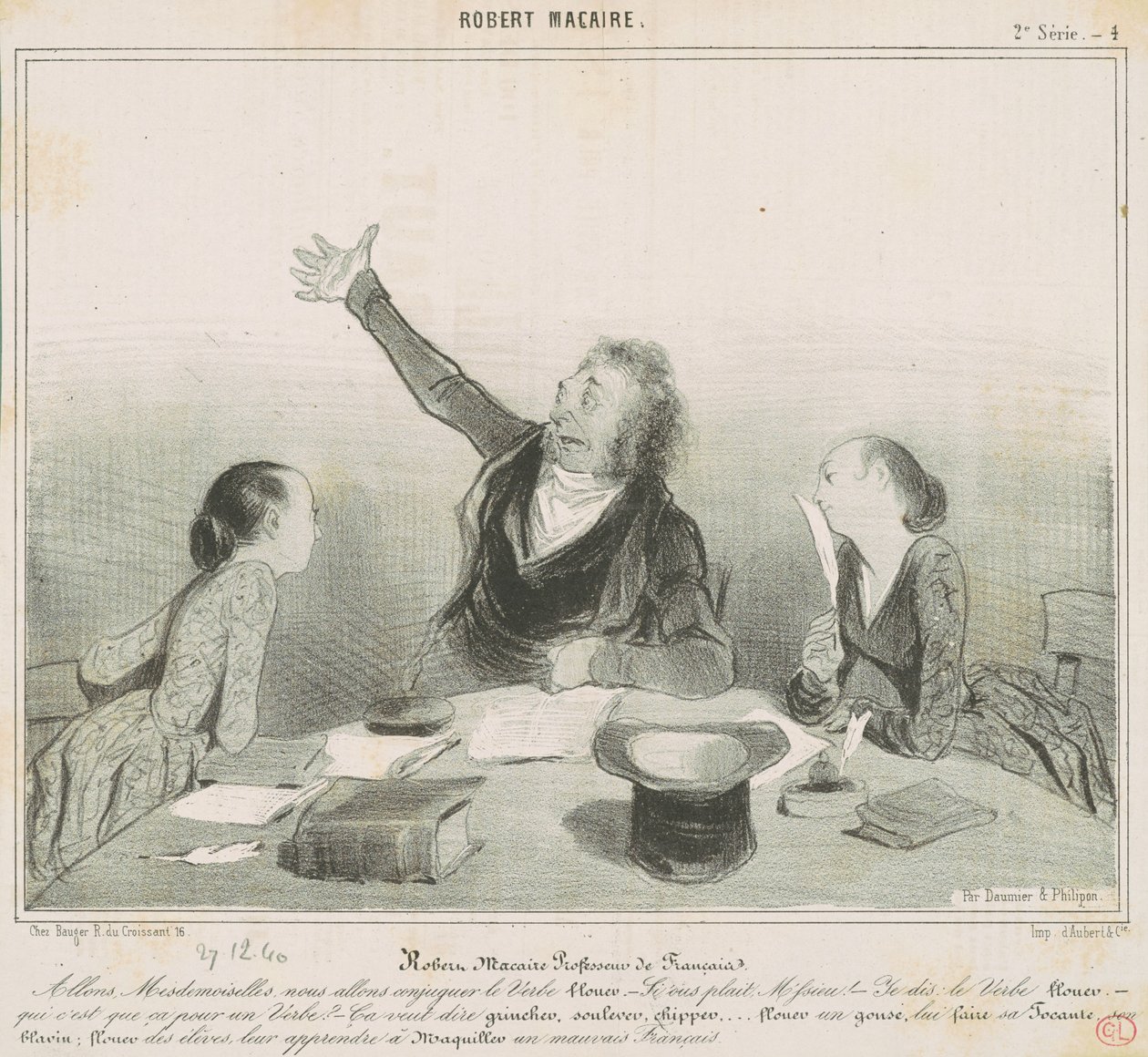 Robert Macaire, Französischlehrer von Honoré Daumier