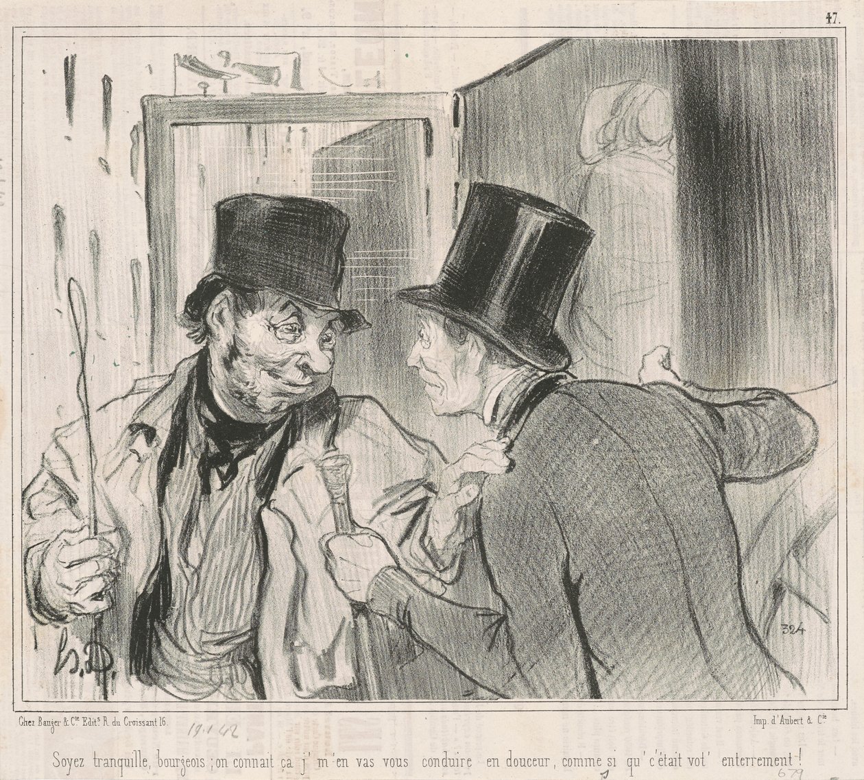 Seien Sie ruhig, Bürger, wir kennen uns von Honoré Daumier