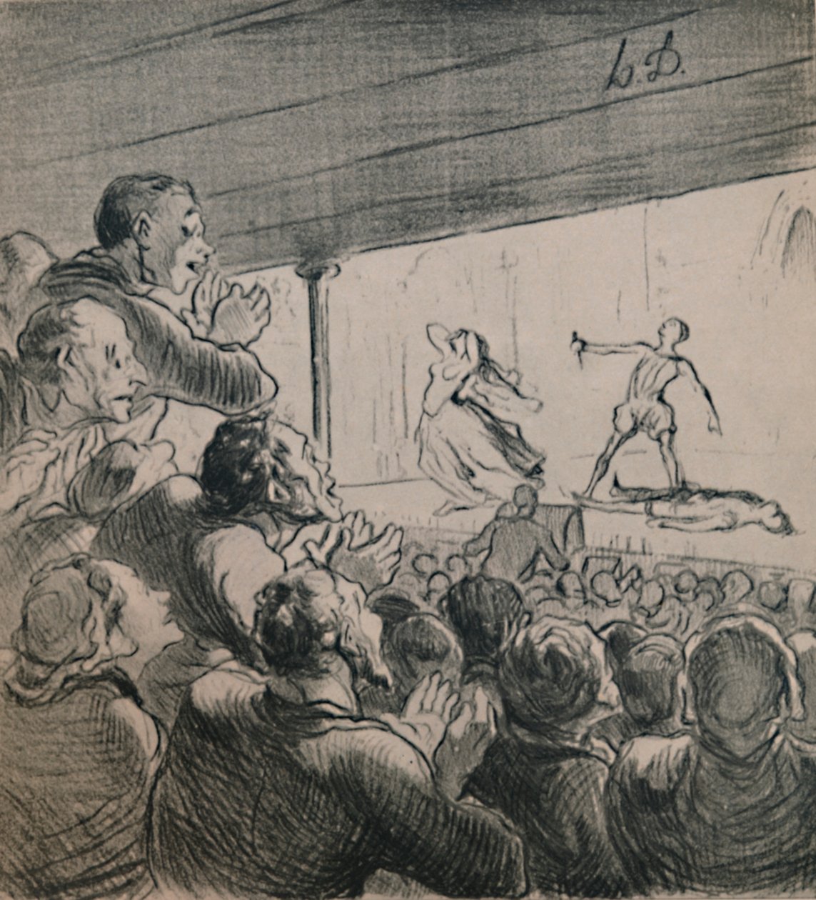 Das Drama, um 1860er Jahre, 1946 von Honoré Daumier