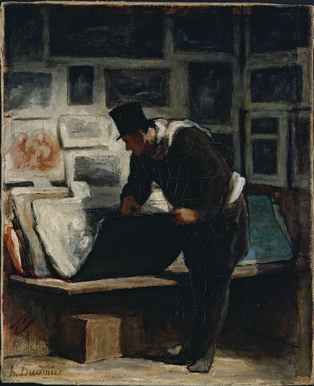 Der Drucksammler von Honoré Daumier