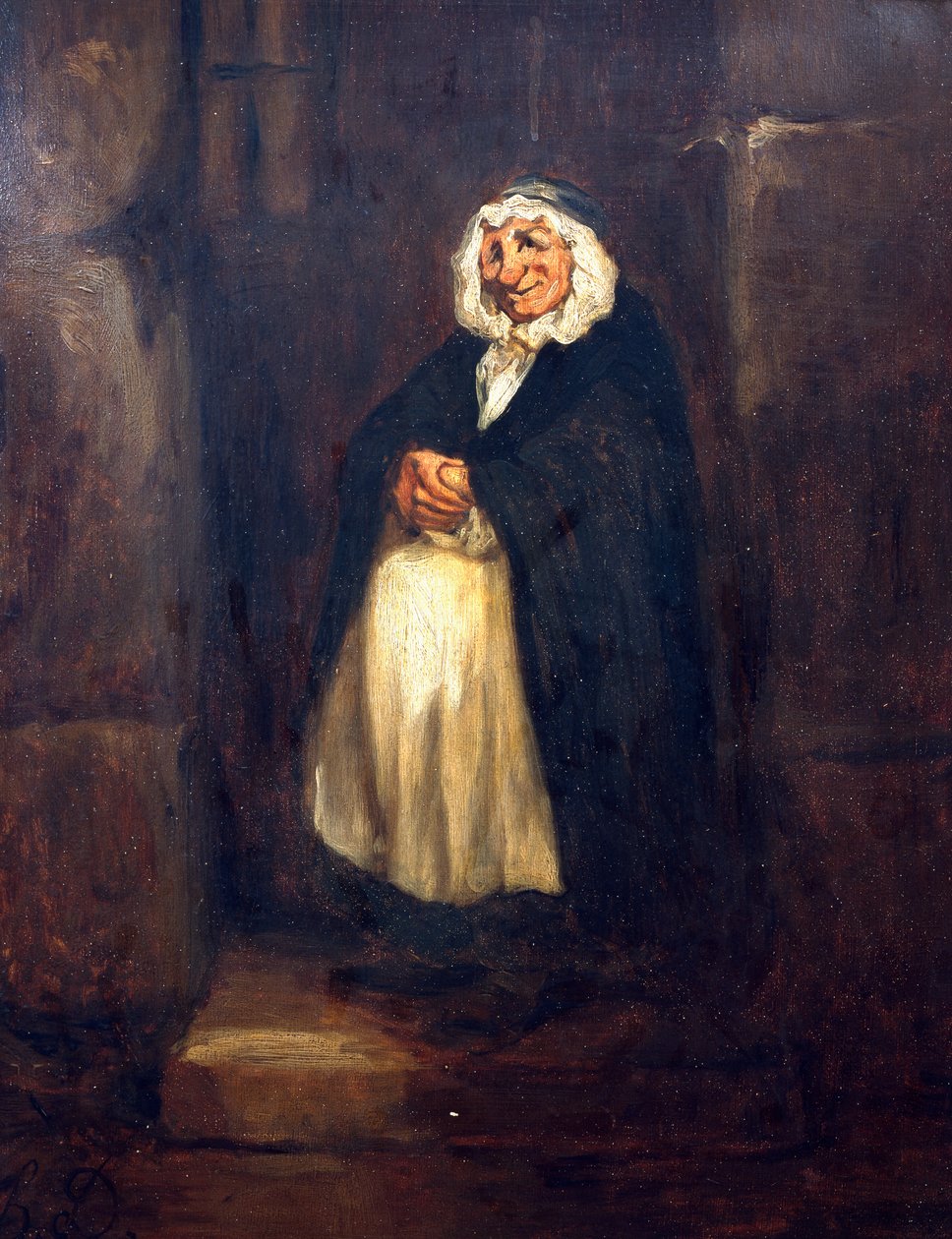 Der alte Pförtner von Honoré Daumier