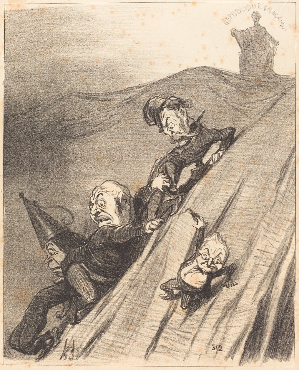 Ein gefährlicher Weg von Honoré Daumier